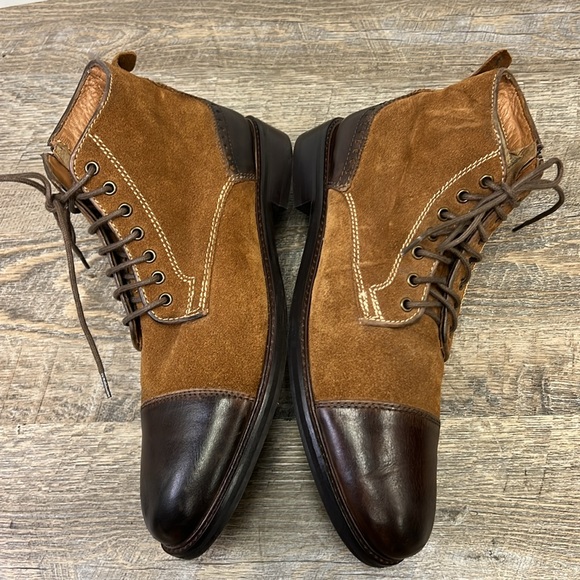 SOLD IN STORE Thomas & Vine Men’s JAGGER Leather Ankle Boots Size 10.5 - Picture 9 of 9